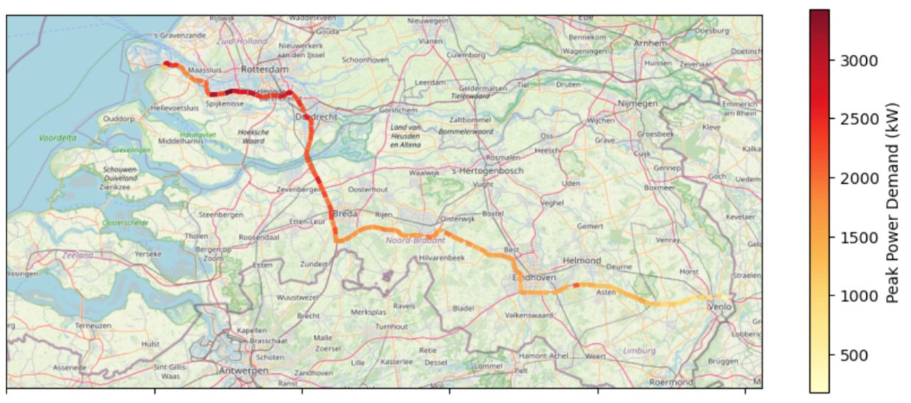 ERS power demand Rotterdam – Venlo corridor
